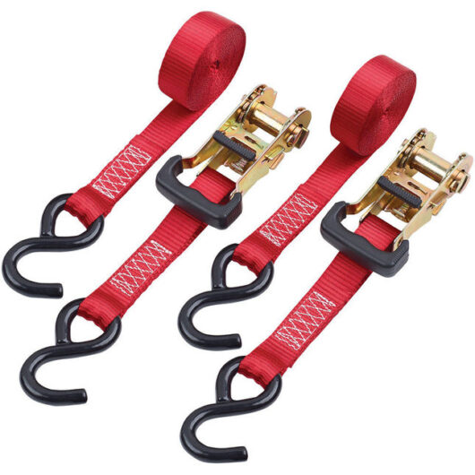 Clarke Clarke CHT755 3m Heavy Duty Ratcheting Tie Down (Twin Pack)