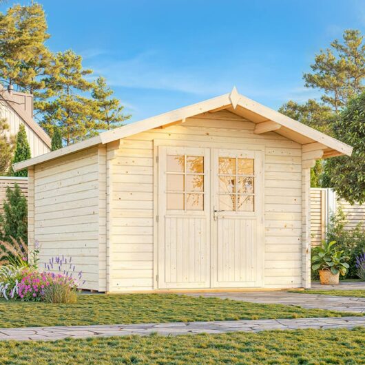 Palmako Sally 3.2m x 3.8m Log Cabin Summerhouse (44mm)