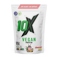 10X Athletic Vegan Protein Powders πpe; Vegan Supplement Store, Strawberry and Banana