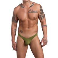 Andrew Christian Almost Naked Deep V-Cut Brief - Olive