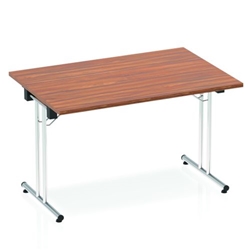 Impulse 1200 Folding Rectangular Table Walnut - I000699